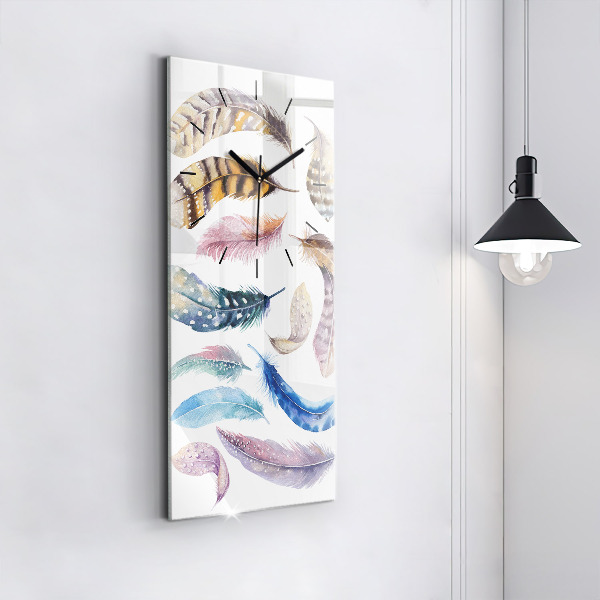 Modern vertical wall clock Retro art illustration