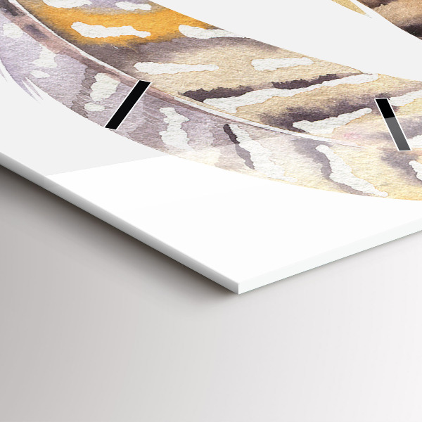 Modern vertical wall clock Retro art illustration