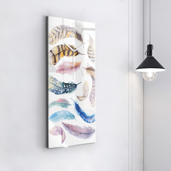 Modern vertical wall clock Retro art illustration