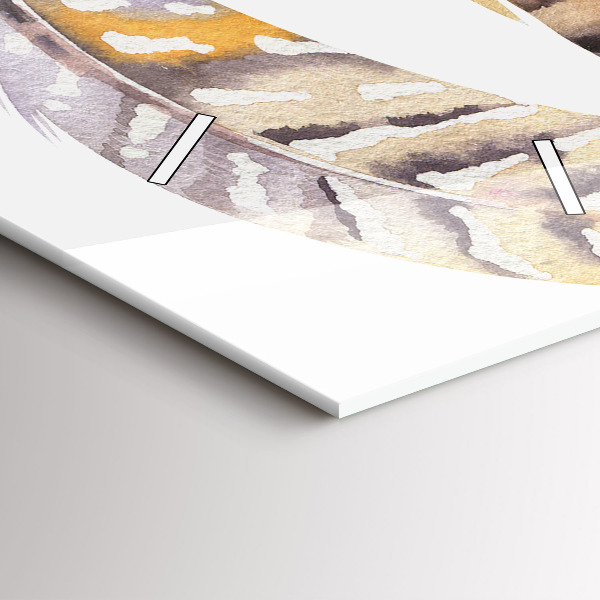 Modern vertical wall clock Retro art illustration