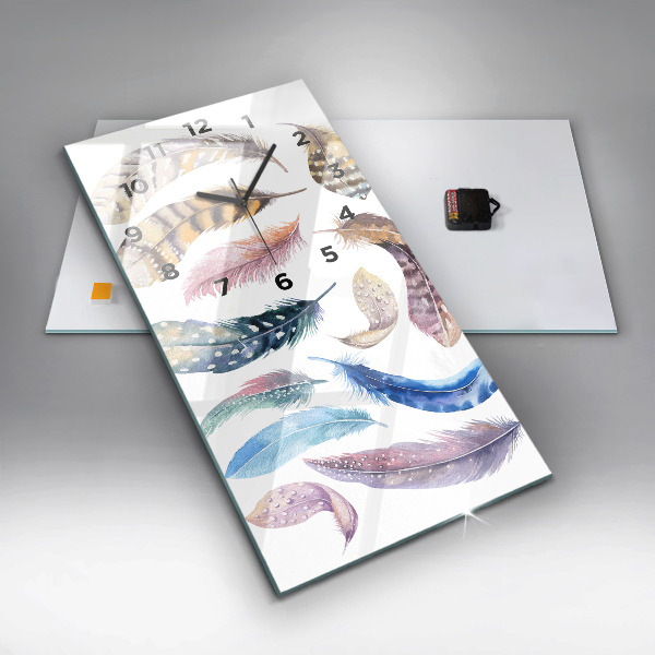 Modern vertical wall clock Retro art illustration