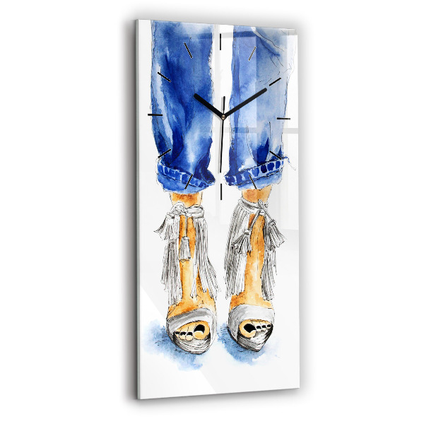 Modern vertical wall clock Women's High Heels