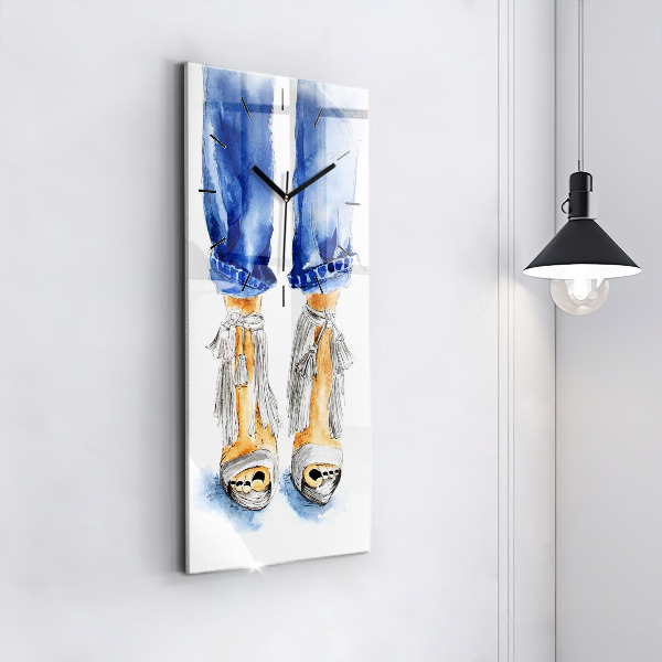 Modern vertical wall clock Women's High Heels