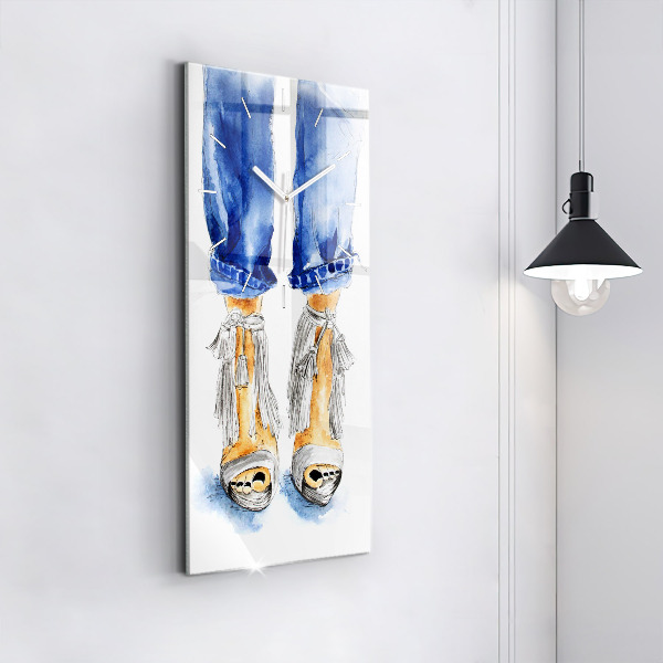 Modern vertical wall clock Women's High Heels