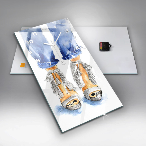 Modern vertical wall clock Women's High Heels