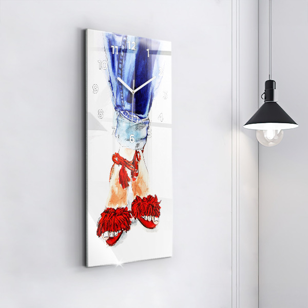Modern vertical wall clock Women's High Heels