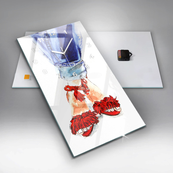 Modern vertical wall clock Women's High Heels