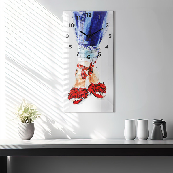 Modern vertical wall clock Women's High Heels