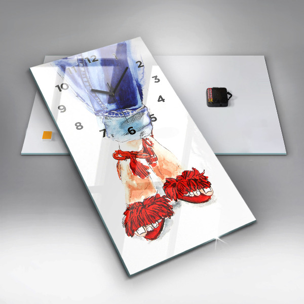 Modern vertical wall clock Women's High Heels