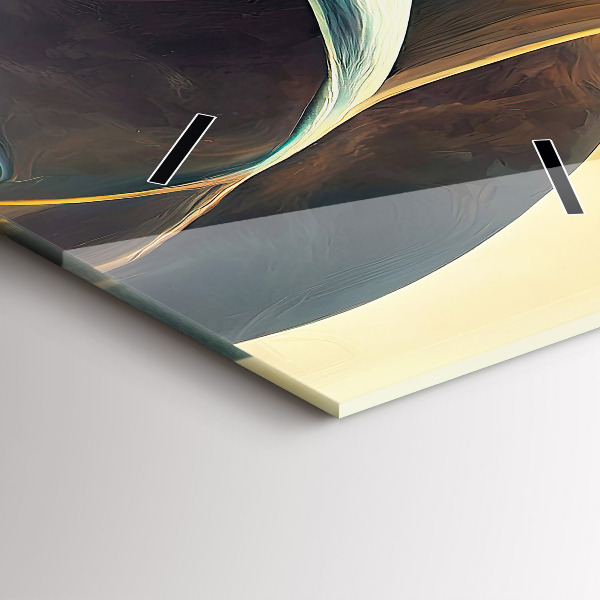 Modern vertical wall clock Flowing Waterfall