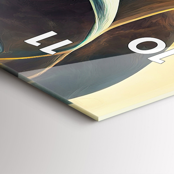 Modern vertical wall clock Flowing Waterfall