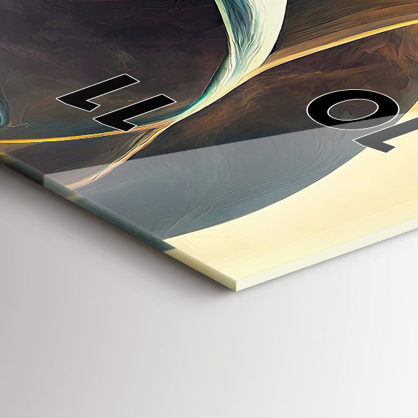 Modern vertical wall clock Flowing Waterfall