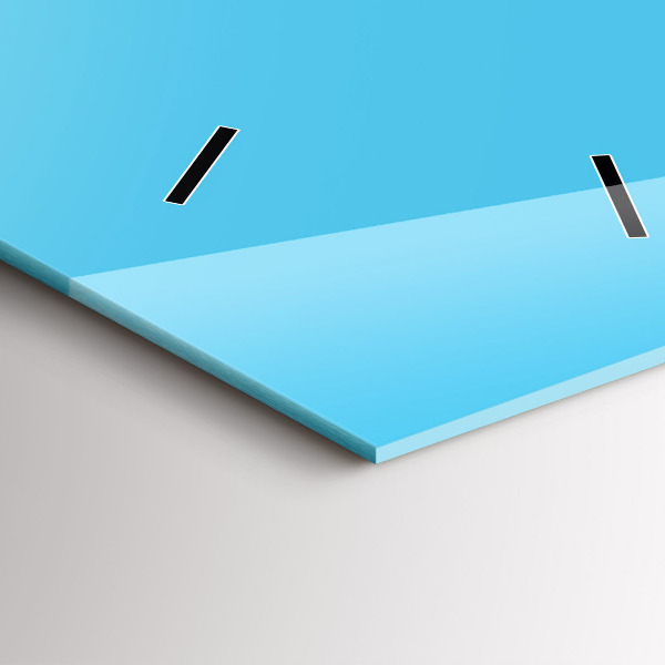 Modern vertical wall clock Light bulb drawing