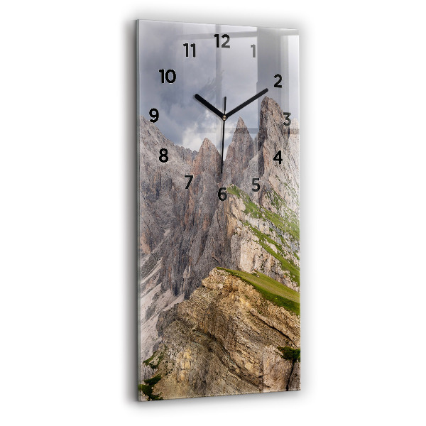 Modern vertical wall clock Rocky Mountains