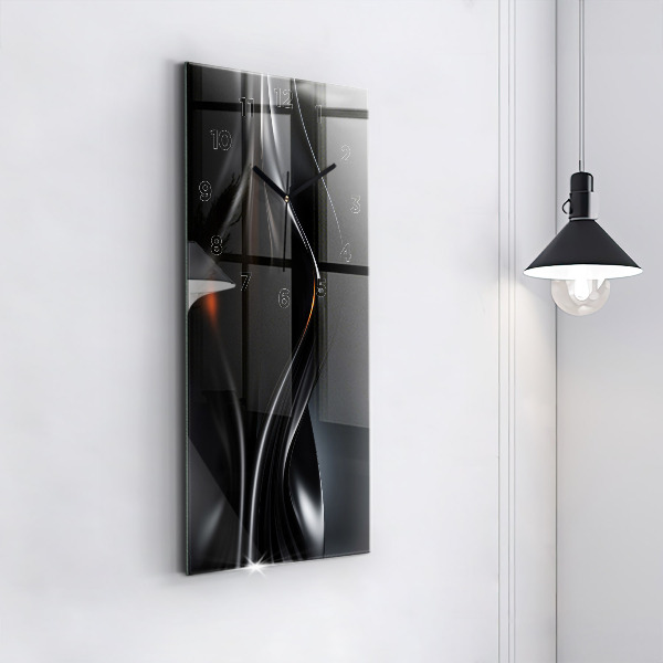 Modern vertical wall clock Abstraction