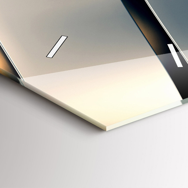 Modern vertical wall clock Silver pattern