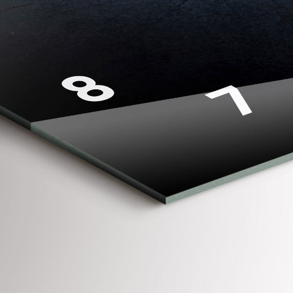 Glass wall clock rectangular Vegetables