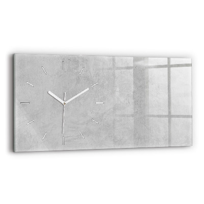 Glass wall clock rectangular Stone wall