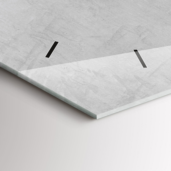 Glass wall clock rectangular Stone wall