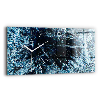 Glass wall clock rectangular Frozen wall