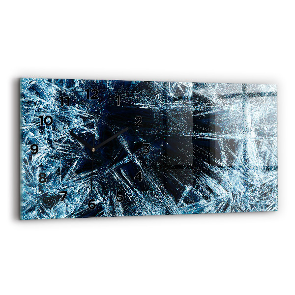 Glass wall clock rectangular Frozen wall