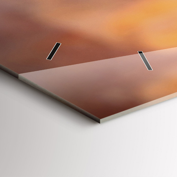 Glass wall clock rectangular A glass of wine