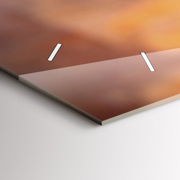 Glass wall clock rectangular A glass of wine