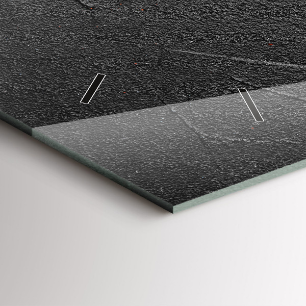 Glass wall clock rectangular Red peppers