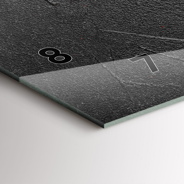 Glass wall clock rectangular Red peppers