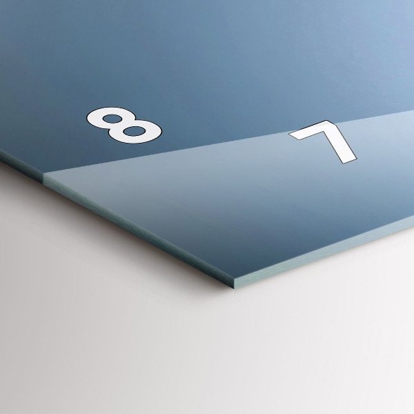 Glass wall clock rectangular Glass of wine