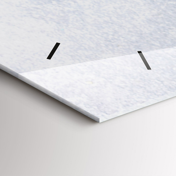 Glass wall clock rectangular A piece of cake