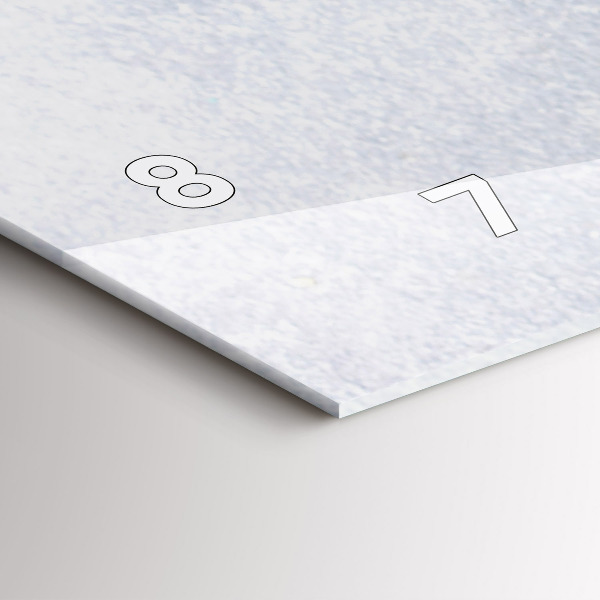 Glass wall clock rectangular A piece of cake