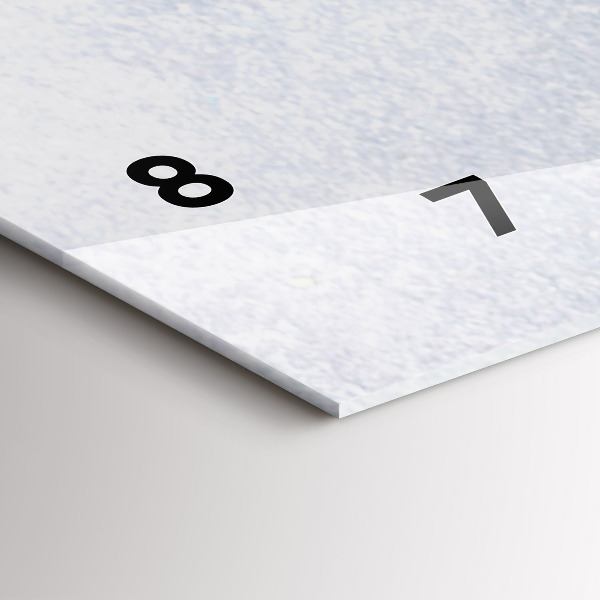 Glass wall clock rectangular A piece of cake