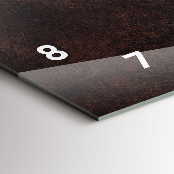 Glass wall clock rectangular A cup of coffee