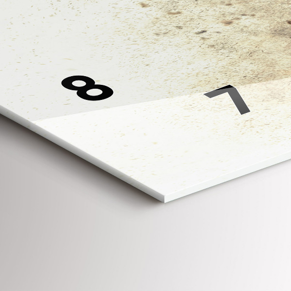 Glass wall clock rectangular Abstract people sand