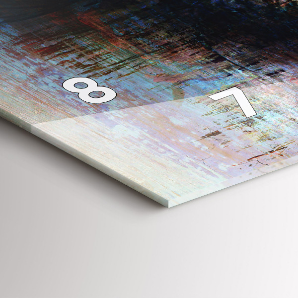 Glass wall clock rectangular Street Art Eye