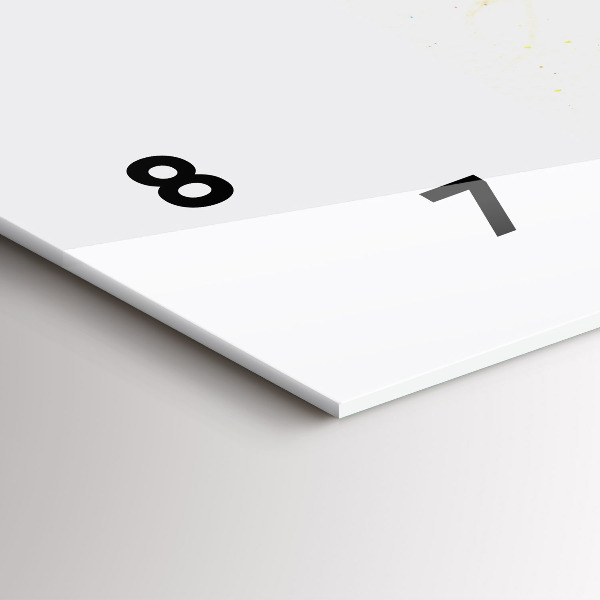 Glass wall clock rectangular Portrait of a Mysterious Woman