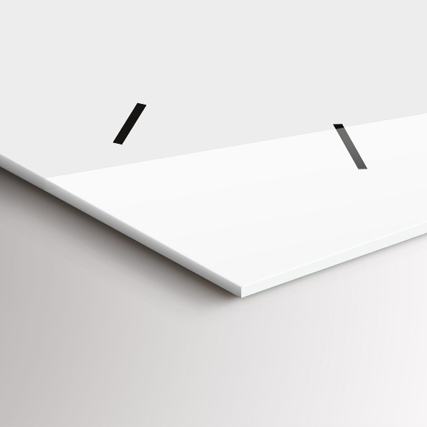 Glass wall clock rectangular Last Days of Vacation Fashion