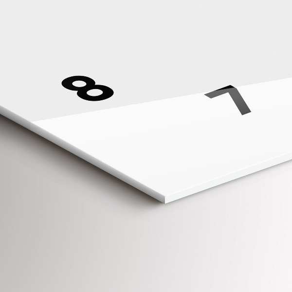 Glass wall clock rectangular Last Days of Vacation Fashion