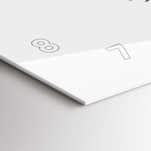 Glass wall clock rectangular A warrior on the hunt