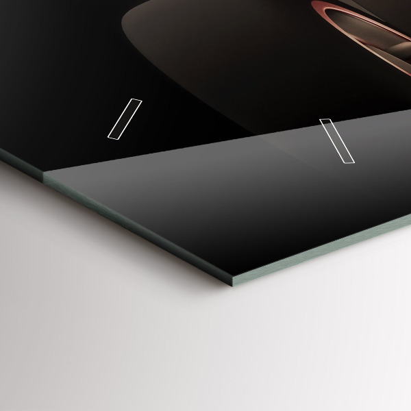 Glass wall clock rectangular Old vintage car