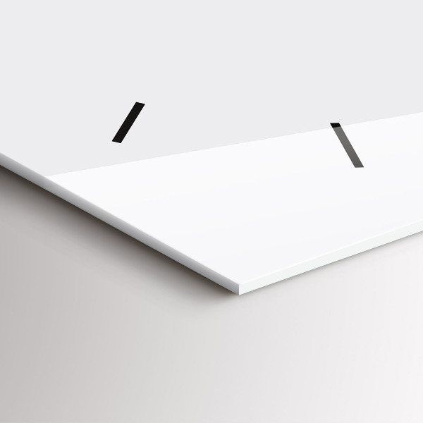 Glass wall clock rectangular Deer vector illustration