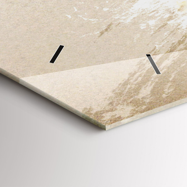 Glass wall clock rectangular Portrait of a woman abstract