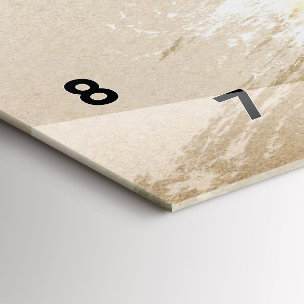 Glass wall clock rectangular Portrait of a woman abstract