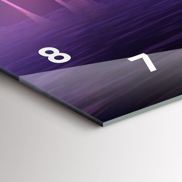 Glass wall clock rectangular Sunset at Stonehenge