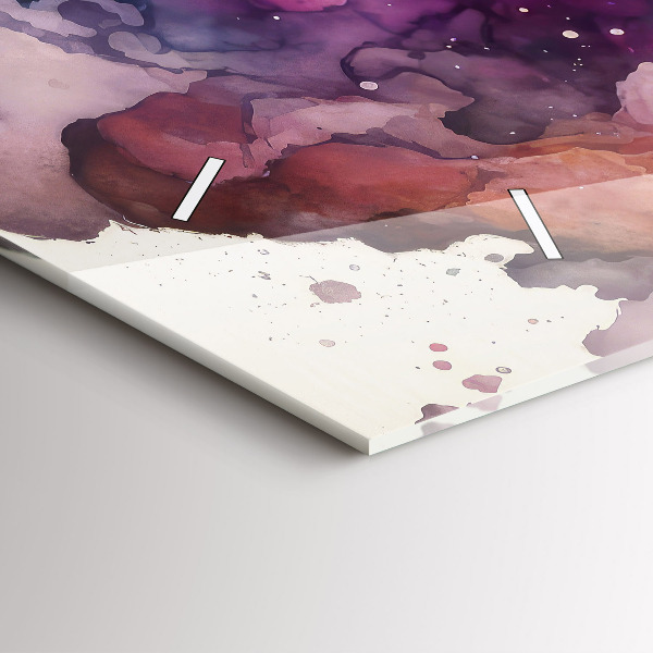 Glass wall clock rectangular Meditation lifestyle