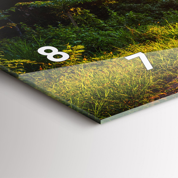 Glass wall clock rectangular Surat Thani Park Thailand