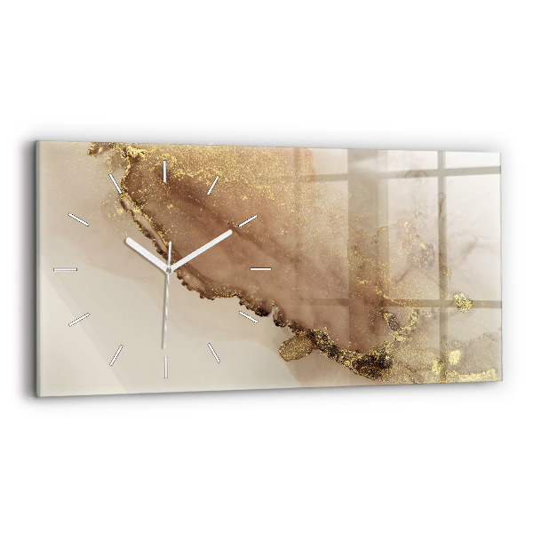 Glass wall clock rectangular Modern Art