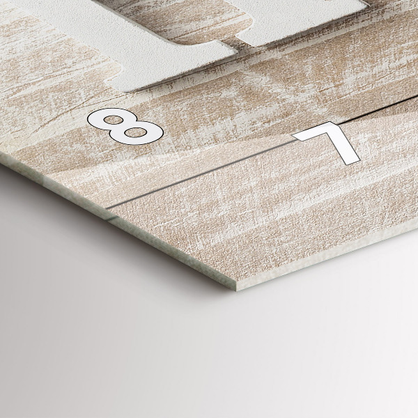 Glass wall clock rectangular The inscription house