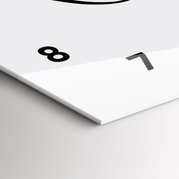 Glass wall clock rectangular The inscription Travel